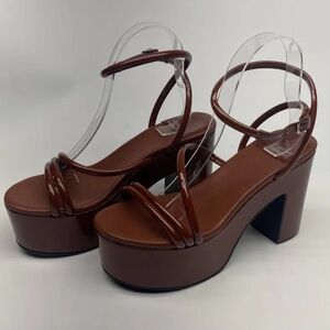 Jeffrey Campbell Chocolate Brown Platform Heels